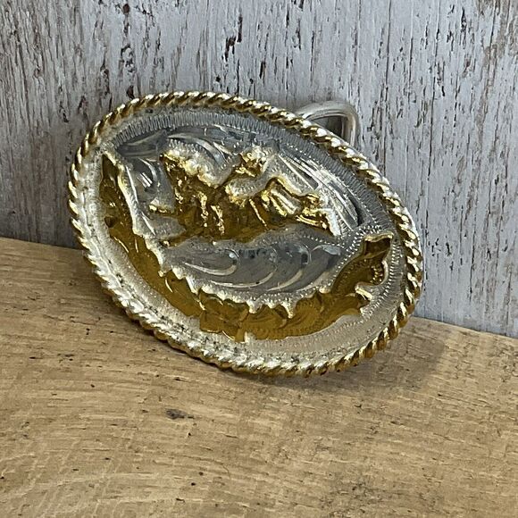 Rodeo Bull Riding Belt Buckle Mens The Classics Buckle Collection Cowboy Western - Picture 2 of 6